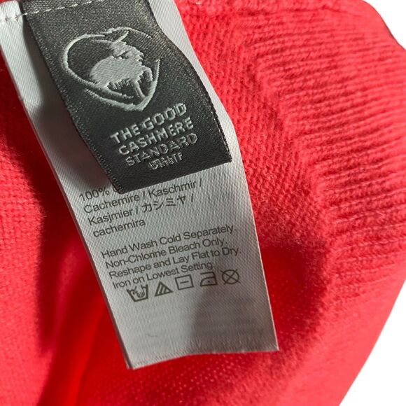 J Crew Sweater M Pink Cashmere Classic-fit Crewneck BA400 Neon Bright Soft New - Picture 5 of 10